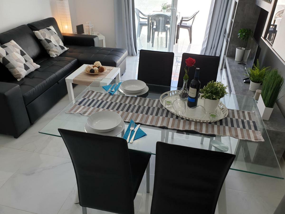 Casa Las Flores With Heated Pool, Only 490 Meters To The Beach, Balcony, Wifi Arona  Luaran gambar